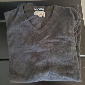 V-Neck Grey Sweater